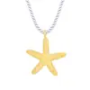 Collar y pendientes con colgante de estrella de mar, estilo europeo y americano, con personalidad transfronteriza, ideal para fiestas, vacaciones, playa y joyería.