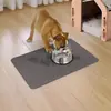 Tapete Anti-Salpicaduras para Alimentación de Mascotas Transfronterizo Barro de Diatomeas Absorbente Posavasos para Perros y Gatos Caucho Antideslizante Alfombrilla de Piso Fácil de Cuidar