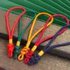 Cuerda de Nudo de Botón con Asa de 13 CM Lanyard Nudo Chino Hanfu DIY Bolsa de Sachet Semi-terminada Cuerda para Muñeca