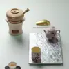 Juego de Regalo de Tetera y Taza Rosa Melocotón Ino Kiyomatsu con Flor de Lirio Pintada a Mano, Juego de Té Kung Fu de Alto Valor, Souvenir