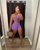 M3012 Ropa de mujer europea y americana Amazon Independent Station Moda Sexy Rib Rayas Tubo Top Pantalones cortos traje