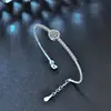 Pulsera de Ocho Corazones Ocho Flechas Simulada Moissanita Importada para Mujer, Regalo para Mejor Amiga, Diseño de Nicho de Lujo Ligero, Exquisita