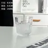 Estilo Ins Simples Padrão Vertical Vidro Copo de Uísque Gelo Café Americano Xícara de Latte Copo de Coquetel Copo para Bebidas Misturadas