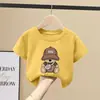 Ropa de Verano para Niños Camiseta de Manga Corta para Niños Estilo Verano Ropa para Niños Tops para Niños 2026 Nuevo Algodón Puro Transpirable Ropa Holgada
