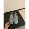 Zapatos Mary Jane planos de nuevo estilo coreano de moda con estampado de leopardo de corte bajo, zapatos de mujer versátiles de estilo francés con punta redonda vintage