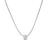 Otoño e Invierno Nuevo Colgante de Gota de Agua de Plata Simple Japonés y Coreano Diseño de Nicho Cadena para Suéter de Moda Versátil de Lujo Ligero de Alta Gama