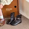 Nuevas Botas Infantiles Otoño 2026 Temperamento Simple Punta Redonda Piel Suave Botines para Niñas
