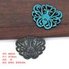 W60524 Estilo Antiguo DIY Cobre Goteo de Aceite Color Dinastía Qing Tardía Pasador Hecho a Mano Mariposa Hueco Material Accesorios 24*30mm