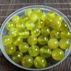 Cuentas dispersas Xiuyu, cuentas redondas de jade con cubierta de leche verde, accesorios de bricolaje hechos a mano, piedra original, venta al por mayor, accesorios de cuentas de jade mm