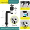 Novo Universal Esgoto Anti-Odor Tubo de Esgoto Tubo de Drenagem Canal de Drenagem Horizontal e Vertical Tubo de Drenagem Acessórios para Lavatório
