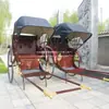 Biciclo de Celebración de Bodas para Dos, Triciclo de Pasajeros Estilo Antiguo, Biciclo Tradicional Impulsado por Humanos para Turismo, Venta Directa en Shanghái