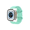Para Apple Watch 8 Ultra Watch Correa de Silicona Marina Hebilla de Manzana Correa de Hebilla Mariposa