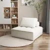 Sofá tipo bloque de tofu color crema, de un solo asiento, diseño minimalista, tela técnica, modular, combinación de dos asientos, adecuado para apartamentos pequeños, de suelo, sillón reclinable
