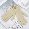 Guantes de Invierno Personalizados Encaje Cachemir Lana Tejidos Otoño e Invierno Adulto Cinco Dedos Sin Dedos Pantalla Táctil Cálidos para Mujer