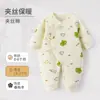 Ropa de Bebé Otoño Invierno Algodón Delgado Acolchado Mono Para Recién Nacidos Niños Niñas Caliente Body Pelele Ropa de Recién Nacido