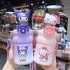 Copo Térmico Infantil Sanrio Menina Princesa Cabeça que Mexe Copo de Água com Canudo Aluno do Ensino Fundamental Transversal Portátil Copo de Grande Capacidade