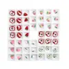 Decorações de Nail Art Transfronteiriças Strass de Resina Nail Art Realista 3D Morango de Creme Maçã Acessórios para Unhas Strass de Fundo Plano