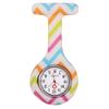 Reloj de silicona de comercio exterior con estampado de reloj de cuarzo colgante, pulsera con alfiler, reloj de enfermera