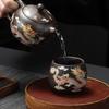 Juego de Té Kung Fu de Arena Púrpura Chengxiang de Dragón y Fénix, Decoloración en Agua Caliente, Tetera Creativa, Juego de Taza de Té, Regalo de Acompañamiento de Negocios