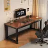 Mesa de escritório simples em madeira maciça, mesa de computador para casa, mesa de estudo, mesa de centro para sala de estar, penteadeira de quarto com pés ajustáveis