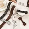 Fita de Embalagem para Caixa de Presente com Estampa de Leopardo Estilo Europeu e Americano Moda Fita Laço Feito à Mão Acessórios para Cabelo Roupas Acessórios para Cabelo