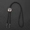 Colar Simples Retrô com Crânio de Touro para Gravata Bolo Tie para Homens e Mulheres Corrente de Camisa Estilo Western Gravata Borboleta Acessórios de Cordão de Metal