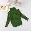 [Jin Yong] Venta al por mayor de fábrica suéter para niños camisa de punto básica color liso nueva flor de cáñamo niños Bebé ropa para niños