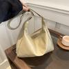 Bolsa estilo coreano feminina 2024 nova primavera bolsa de axila estilista cor sólida bolsa de ombro transversal