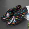 Zapatos de Plástico Individuales para Mujer de Caña Corta Zapatos de Agua Planos de Gelatina Botas de Lluvia Zapatos de Trabajo de Cocina Zapatos de Plástico Suela Blanda Zapatos de Lluvia Zapatos de Mamá