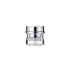 Frasco Borrifador Cilíndrico de Prata Eletrodepositada High-End 100ml 50g Pote de Creme de Camada Dupla PETG Frasco para Skincare em Estoque