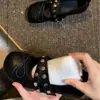 Zapatos Mary Jane Retro Franceses de Lunares con Remaches para Mujer 2026 Nuevos de Primavera Versátiles Bailarinas con Lazo