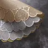 Alfombrilla Redonda Concentrica Especial para Comida Occidental para el Día de San Valentín, Posavasos Aislante Hueco, Mantel Decorativo para el Hogar, Etiquetado y Entrega Transfronteriza
