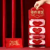 Novo Presente Especial Dobrável para Aniversário da Namorada, Envelope Vermelho de Feriado Feliz, Bolsa Envelope Vermelho Criativa de Surpresa para o Dia dos Namorados Chinês
