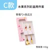 Juego de Tenedor y Cuchara de Acero Inoxidable Navideño L Transfronterizo con Colgante de Fresa Lindo Cuchara de Postre Tenedor de Fruta Cuchara de Café Caja de Regalo