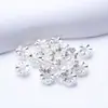 Espaciadores Redondos Chapados en Oro de 18 Quilates que Conservan el Color 6 mm 8 mm Pulsera Cuentas Sueltas Espaciador Pulsera de Cuentas DIY Accesorios de Cuerda Trenzada Venta al por Mayor