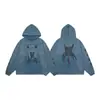 Sudaderas con Capucha Casual Sueltas para Hombre y Mujer Erd Melancólico Rico Segunda Generación Lavadas y Desgastadas en Stock