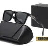 Gafas de Sol Cuadradas de Moda para Hombre, Gafas de Sol con Protección UV para Conducir al Aire Libre, Gafas de Sol Deportivas Polarizadas de Tendencia Europea y Americana