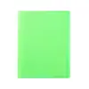 Carpeta A4 Piel Suave Carpeta de Documentos Fluorescente Inserto de Páginas Deslizables Semitransparente Carpeta de Almacenamiento de Exámenes de Gran Capacidad Multifuncional