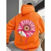 Sudadera con capucha transfronteriza Exportación Moda masculina Patrón de flores grandes Deseo Amazon Temu Uno