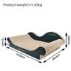 Aiko Dropshipping 670 Sofá Xadrez Preto com Chaise Longue Papel Ondulado Espessado Adequado para Arranhador de Gatos Grandes