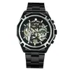 Reloj Mecánico Semiatomático Impermeable de Moda Casual Estilo Europeo y Americano para Hombre Forsining