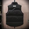 Colete de Algodão Usável dos Dois Lados Moda Casal Marca Esporte Lazer Bolsa Transversal com Gola Vertical Colete Jaqueta da Moda Masculina Multicor