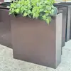 Suporte de Flores de Aço Inoxidável para Exterior Vaso de Flores Varanda Sala de Estar Vaso de Chão Pátio Calha de Flores Divisória de Cerca Caixa de Plantio Canteiro de Flores