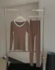 9896 Traje Térmico de Lana de Oveja Ropa de Otoño para Mujer y Pantalones Largos Ropa Interior Térmica Sin Costuras Alta Elasticidad Camiseta Base para Estudiante