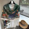 Estilo Étnico Francês Lenço de Seda de Verão para Proteger do Sol Chapéu de Praia Casual Roupa Divertida com Personalidade Lenço Retrô Echarpe Manto