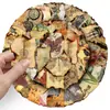 50 Piezas de Pegatinas Retro de Huella de Quemado, Fragmentos de Papel de Brasas, Graffiti Creativo, Caja de Almacenamiento para Refrigerador, Pegatinas para Cuaderno