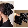 Moño Escape Princesa Pinza de Agarre Doble Cara Negro Pasador de Pelo de Alto Sentido Parte Trasera Cabeza Pinza de Tiburón Accesorios para el Cabello Sombrerería Venta al por Mayor