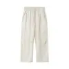 Ropa de Hombre Jie Zhan Conjunto Ligero de Lino 26 Primavera/Verano Nuevo Estilo Old Money Camiseta de Manga Corta con Forma de Arco Pantalones Largos Casuales Unisex