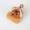 Bolsa de monedas de capibara de felpa de dibujos animados, linda muñeca de celebridad de Internet Ins, mini capibara para niños y estudiantes, billetera pequeña
