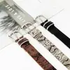 Cinturón de Serpiente Casual de Nicho para Mujer Jeans con Estampado de Leopardo Estilo Spice Girls con Hebilla de Pasador Artística Retro para Mujer